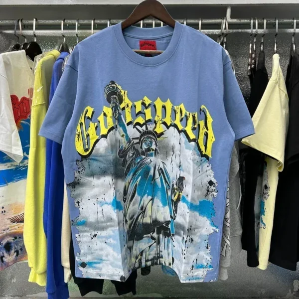 2025 GOD SPEED Life's A Gamble Big Face Godspeed Render Men Women T-shirts Print High Quality O-Neck Short Sleeve Cotton - AliExpress 200000343 - Image 5