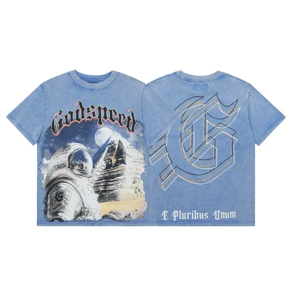 2025 GOD SPEED Life's A Gamble Big Face Godspeed High Quality Cotton Printing Oversize Short Sleeve Men Women O-Neck - AliExpress 200000343