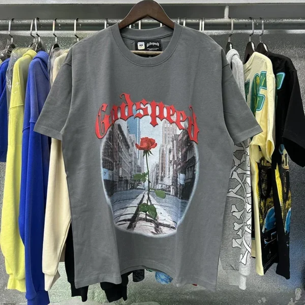 2025 GOD SPEED Life's A Gamble Big Face Godspeed Render Print Men Women Cotton O-Neck Short Sleeve T-shirts - AliExpress 200000343 - Image 3
