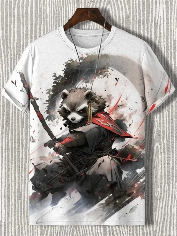 Japanese Ukiyo-e Graphic T Shirts For Men Fashion Trend Short Sleeve 3D Printed Summer T-shirts Cool Streetwear Harajuku Tees - AliExpress 1501 - Image 2