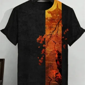 Japanese Ukiyo-e Graphic T Shirts For Men Fashion Trend Short Sleeve 3D Printed Summer T-shirts Cool Streetwear Harajuku Tees - AliExpress 1501