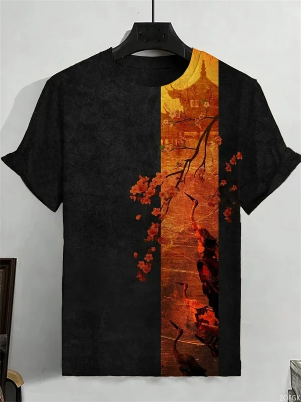 Japanese Ukiyo-e Graphic T Shirts For Men Fashion Trend Short Sleeve 3D Printed Summer T-shirts Cool Streetwear Harajuku Tees - AliExpress 1501