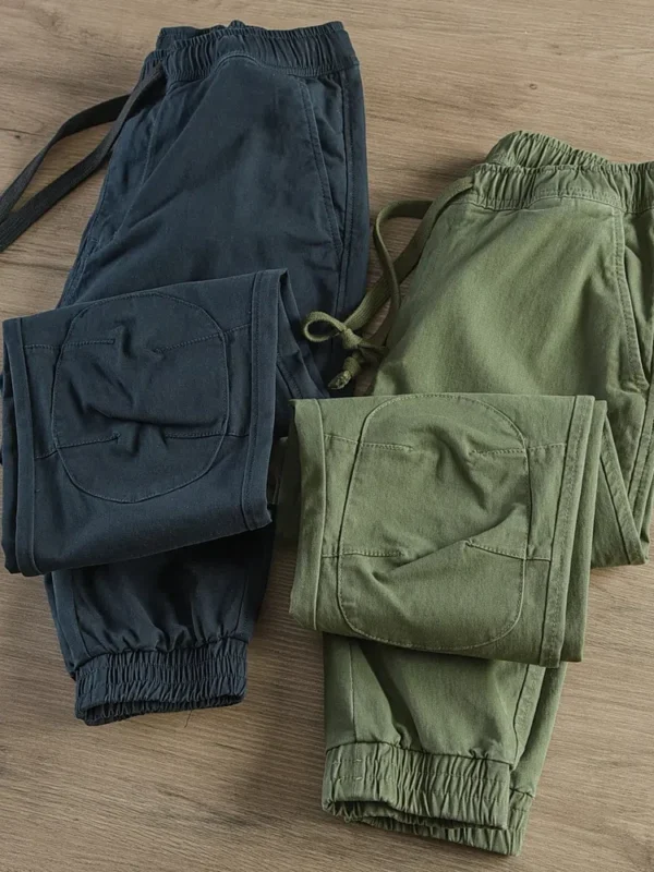 2024 Autumn New American Retro Heavyweight Woven Lumbering Cargo Pants Men's Simple 97% Cotton Washed Straight Casual Trousers - AliExpress 200000343 - Image 6