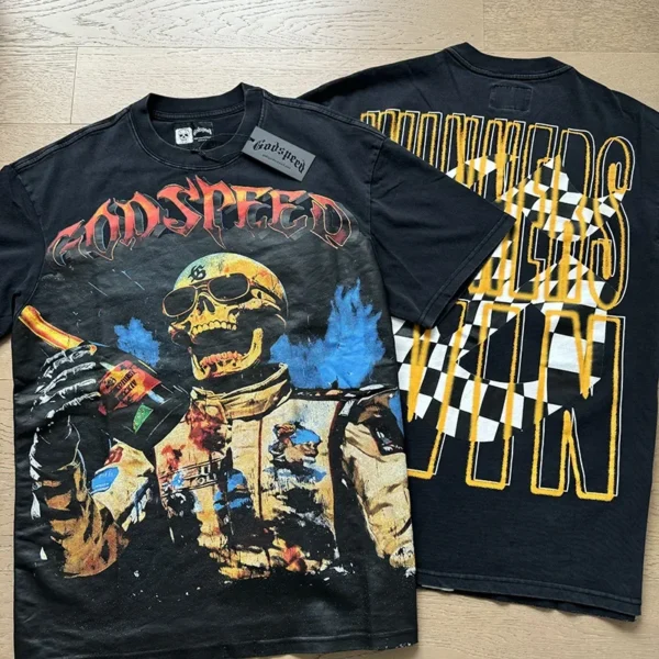 2025 God Speed Men's T-shirts Luxury Design Men's Oversized Top Tees - AliExpress 200000343 - Image 2