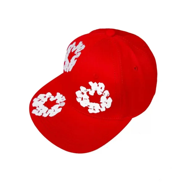 DENIM TEARS brand matching hat, kapok flower embroidered baseball cap, sun hat, flat edge hat, clothing set matching hat - AliExpress 200000343 - Image 2