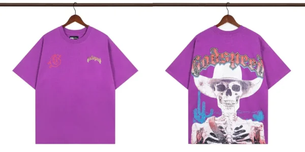 2025 Men's Women's Clothing GOD SPEED T-shirt Real Photo Play Baseball Pattern Letters Logo Print Godspeed Short Sleeve Loose Ca - AliExpress 200000343