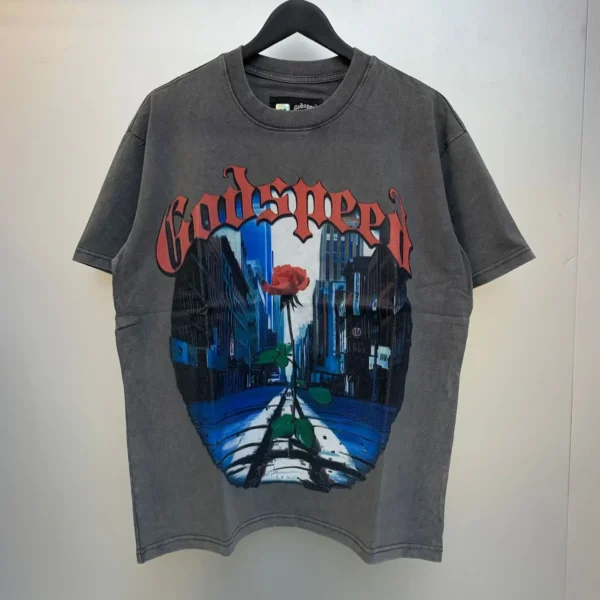2025 Harajuku Hip Hop GOD SPEED T-shirt Car Skeleton Print Streetwear Men Women Loose Casual Summer New Godspeed Short Sleeve Te - AliExpress 200000343