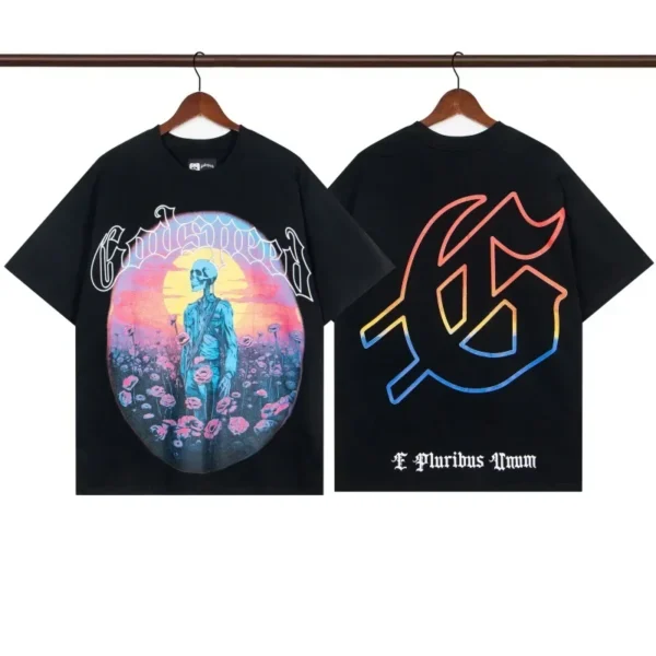 2025 Men's Women's Clothing GOD SPEED T-shirt Real Photo Play Baseball Pattern Letters Logo Print Godspeed Short Sleeve Loose Ca - AliExpress 200000343 - Image 6