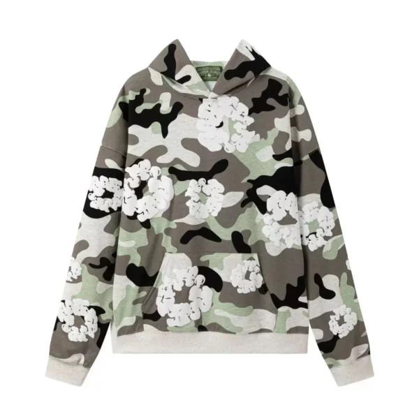 DENIM TEARS brand crosses Europe and America, selling best-selling foam hooded sweatshirts in camouflage for men and women - AliExpress 200000345 - Image 6