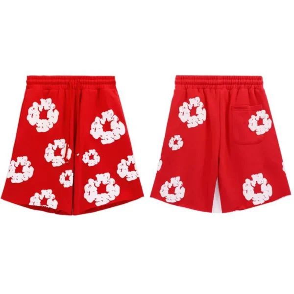 DENIM TEARS brand European and American fashion trend cross-border hot selling kapok print men's summer beach shorts - AliExpress 200000343 - Image 6