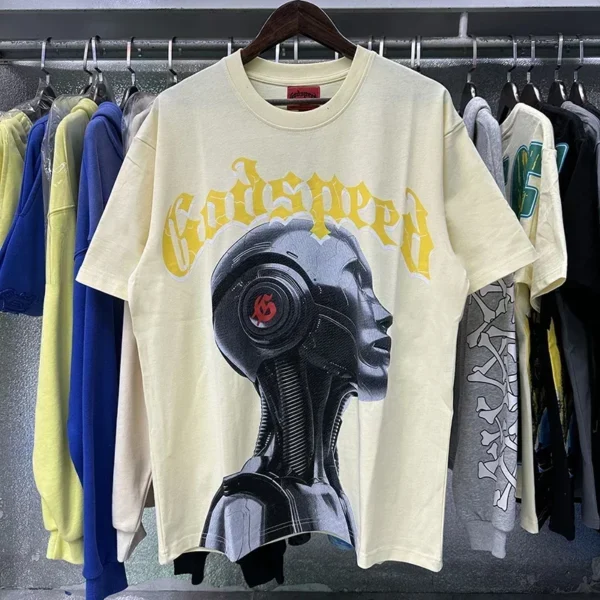 2025 GOD SPEED Life's A Gamble Big Face Godspeed Render Men Women T-shirts Print High Quality O-Neck Short Sleeve Cotton - AliExpress 200000343 - Image 3