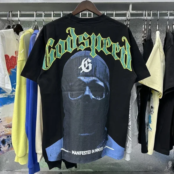 2025 GOD SPEED Life's A Gamble Big Face Godspeed Render Print Men Women Short Sleeve Round Cotton T-shirts O-Neck - AliExpress 200000343