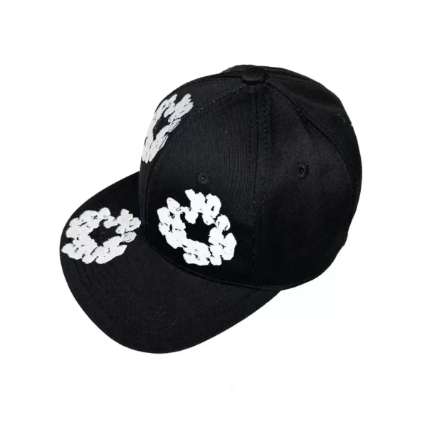 DENIM TEARS brand matching hat, kapok flower embroidered baseball cap, sun hat, flat edge hat, clothing set matching hat - AliExpress 200000343 - Image 4
