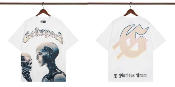 2025 Men's Women's Clothing GOD SPEED T-shirt Real Photo Play Baseball Pattern Letters Logo Print Godspeed Short Sleeve Loose Ca - AliExpress 200000343 - Image 4