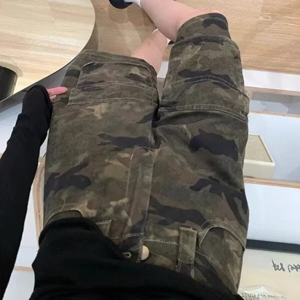 2025 Summer New Men's Camouflage Work Shorts American Retro Fashion Trend Street Hip-Hop Loose Breathable Niche Men's Bottoms - AliExpress 200000343 - Image 5