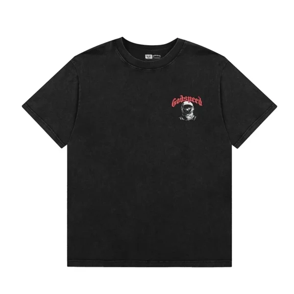 2025 GOD SPEED Life's A Gamble Big Face Godspeed High Quality Oversized Men Women Cotton O-Neck Dark Short Sleeve - AliExpress 200000343 - Image 2