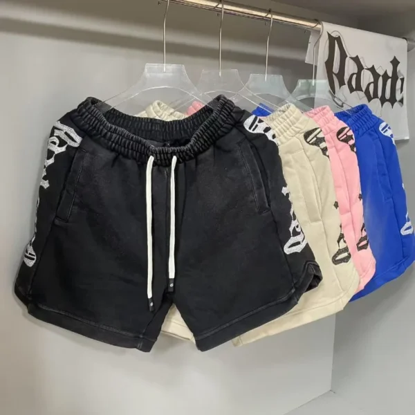 God Speed Summer Casual Shorts Men Vintage Wash Stretch Elastic Waist Cotton Drawstring Sport - AliExpress 200000343