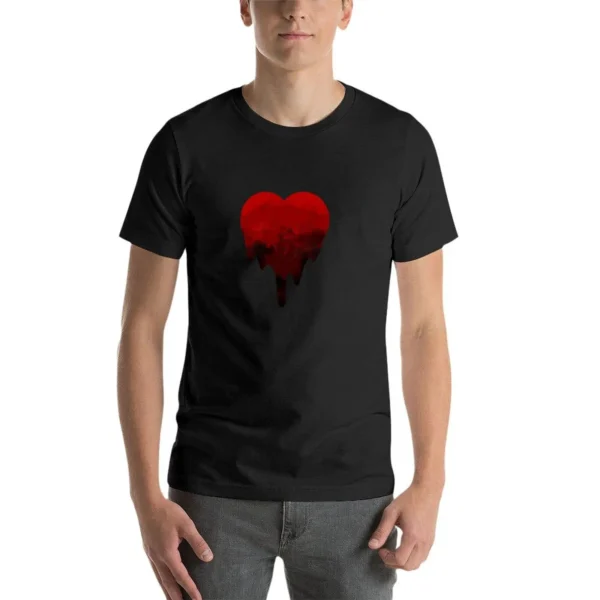 melting heart T-Shirt oversized Personalized t-shirt T-shirts oversize men graphic t shirts - AliExpress 200000343 - Image 4