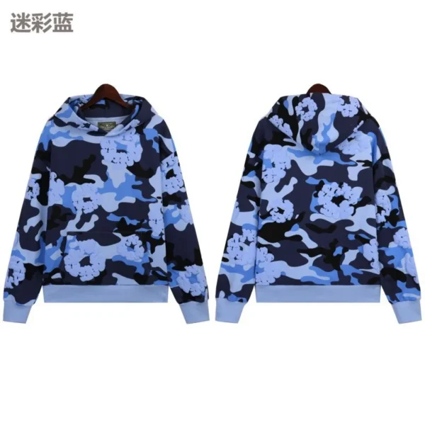 DENIM TEARS brand crosses Europe and America, selling best-selling foam hooded sweatshirts in camouflage for men and women - AliExpress 200000345 - Image 2