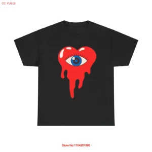 Melting Heart Eye T-Shirt - surreal trippy psychedelic love retro vintage art - AliExpress 200000343