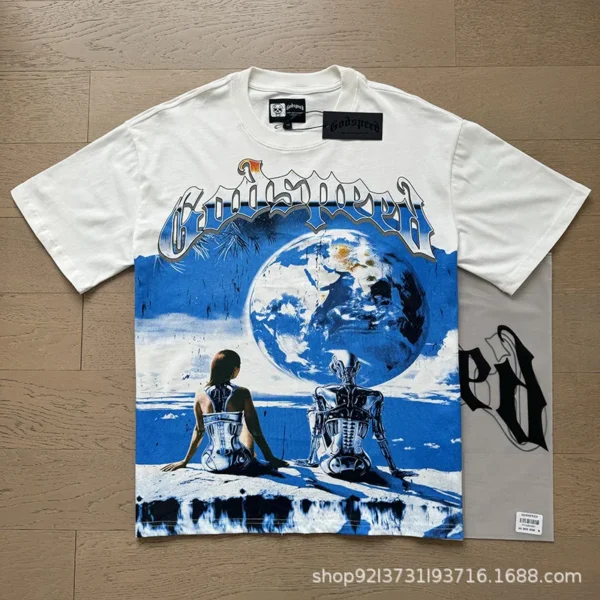 New beauty God skull speed rock band black short sleeve t-shirt trendy tops - AliExpress 200000343 - Image 6