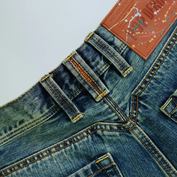 High Quality 12oz Selvedge Denim Shorts Men's American Retro Washed 100% Cotton Jeans Shorts Trendy Casual Summer Style 5KM - AliExpress 200000343 - Image 6