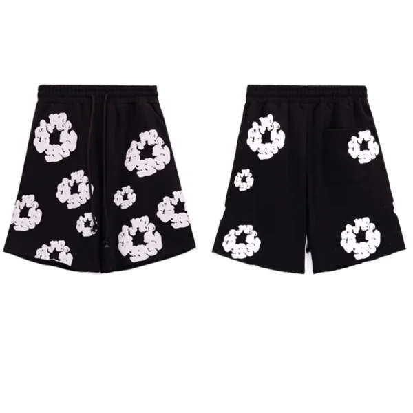 DENIM TEARS brand European and American fashion trend cross-border hot selling kapok print men's summer beach shorts - AliExpress 200000343 - Image 4