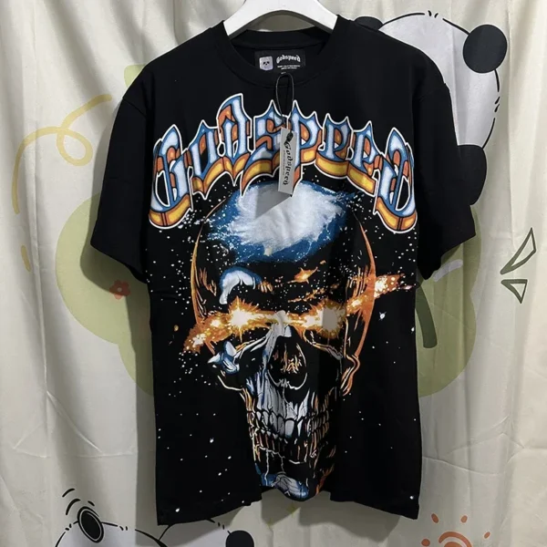 2025 GOD SPEED Life's A Gamble Big Face Godspeed ONeck T-shirts New Short Sleeve Oversize Men Women - AliExpress 200000343