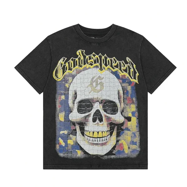 2025 GOD SPEED Life's A Gamble Big Face Godspeed New Cotton O-Neck ONeck Print Oversize High Quality Short Sleeve Men Women - AliExpress 200000343 - Image 2