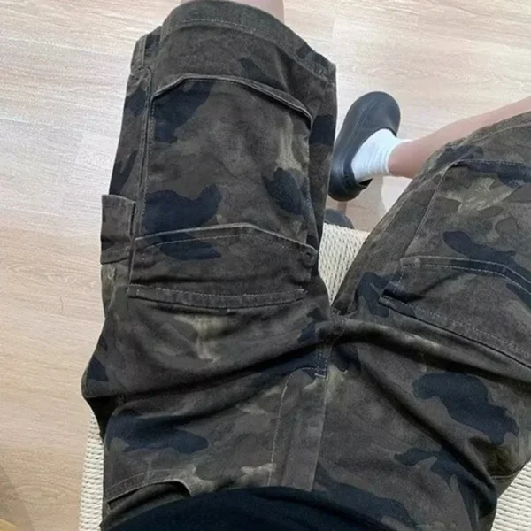 2025 Summer New Men's Camouflage Work Shorts American Retro Fashion Trend Street Hip-Hop Loose Breathable Niche Men's Bottoms - AliExpress 200000343 - Image 4
