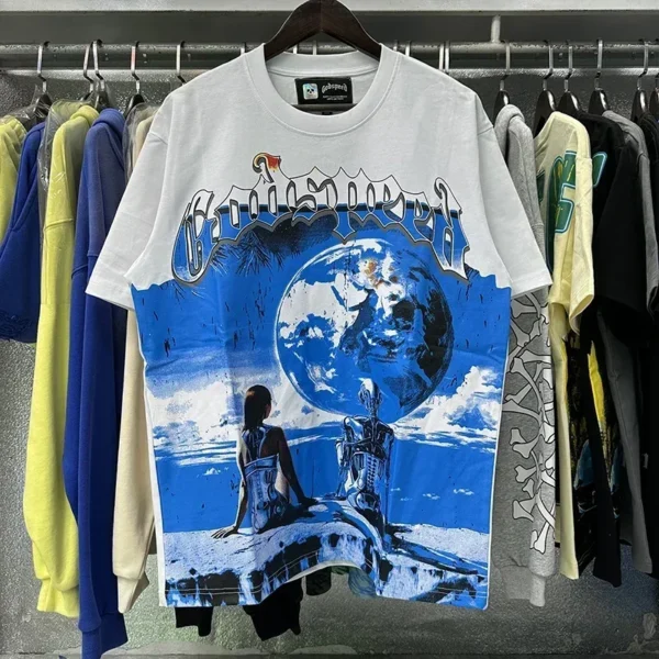 2025 GOD SPEED Life's A Gamble Big Face Godspeed Tshirts Cotton Oversize Men Women Short Sleeve O-Neck - AliExpress 200000343 - Image 6