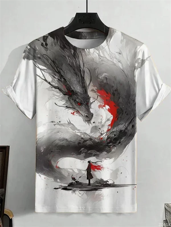 Japanese Ukiyo-e Graphic T Shirts For Men Fashion Trend Short Sleeve 3D Printed Summer T-shirts Cool Streetwear Harajuku Tees - AliExpress 1501 - Image 3