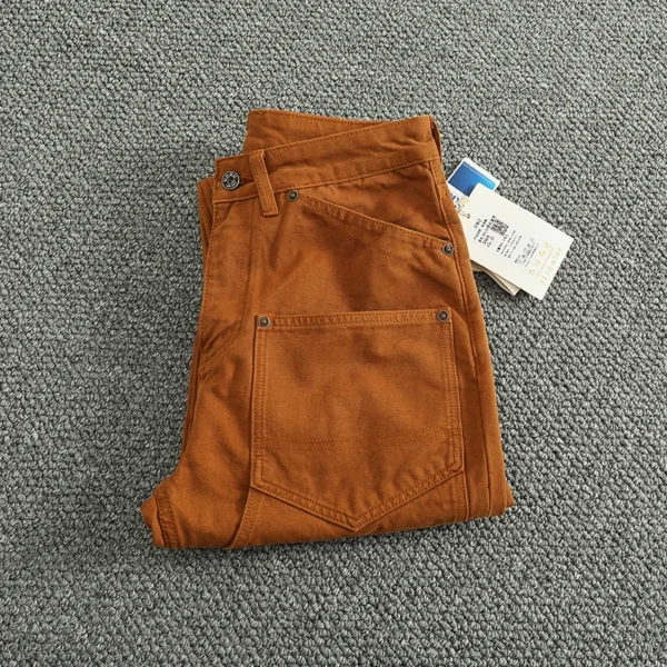 Amekaji American Retro Workwear Casual Pants for Men 2025 Spring Heavyweight Pocket Patchwork Loose Tapered Straight Cargo Pants - AliExpress 200000343 - Image 5